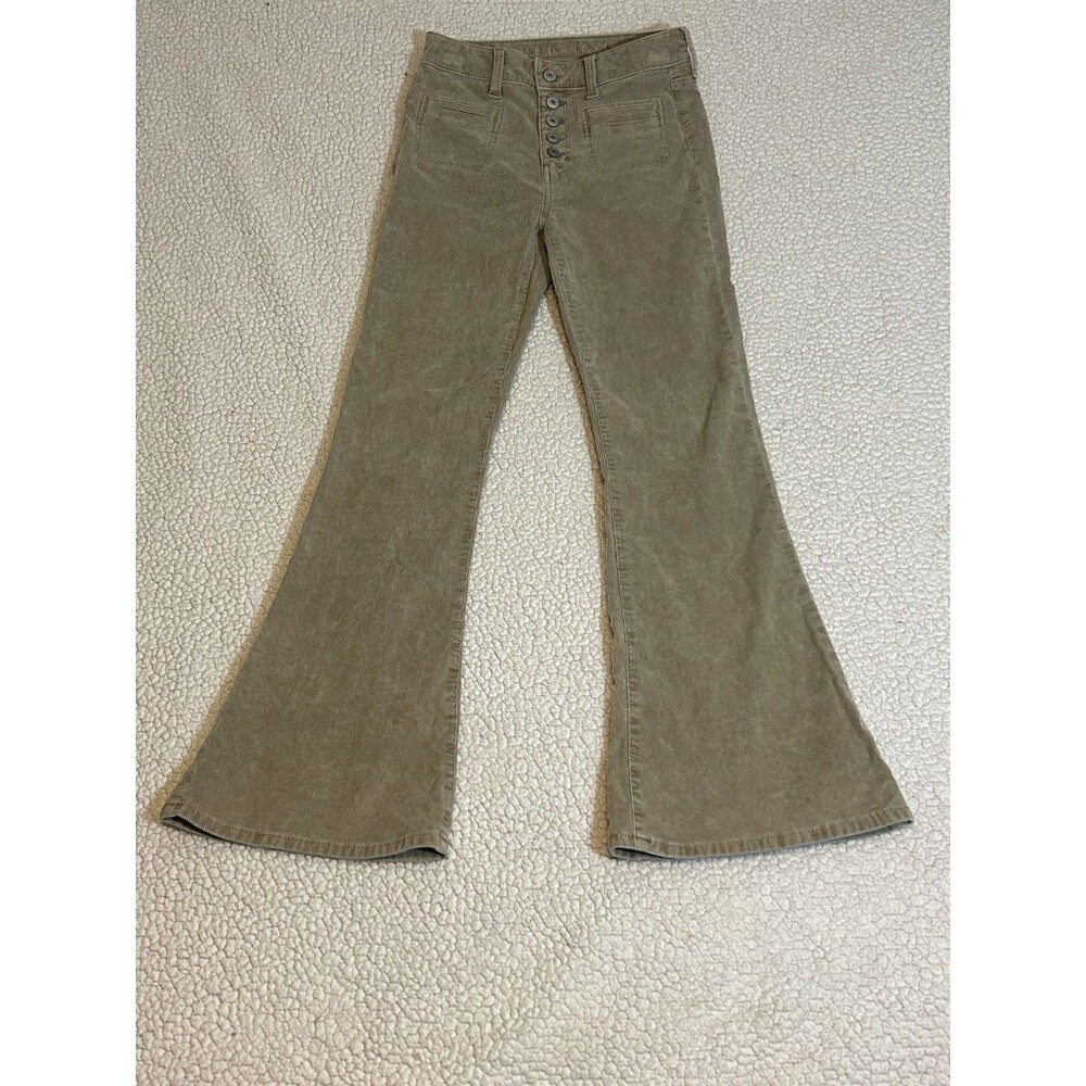 70s Bell Bottoms Y2K Retro Western Cowgirl AE Corduroy Pants